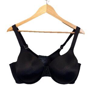 Vanity Fair Full Figure Beauty Back Smoothing Underwire Bra 76380 Black 42D